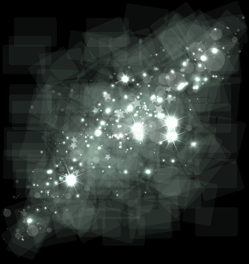 Abstrakt galaxstjärnor på den mörka skyen space bakgrund stock illustrationer