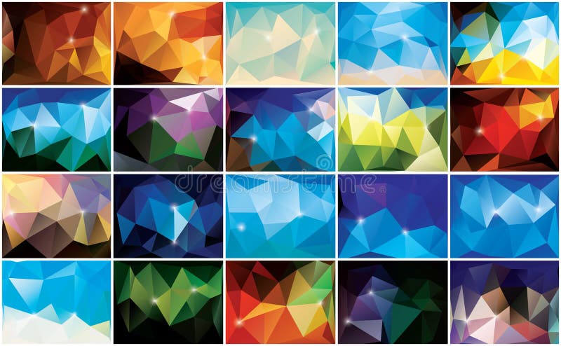 Abstrakt geometrisk färgrik bakgrund, modelldesign royaltyfri illustrationer