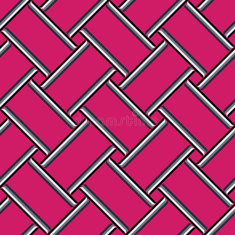 Abstrakt geometrisk modell, färgrik rosa sömlös bakgrund vektor illustrationer Abstrakt geometrisk modell, färgrik rosa sömlös bakgrund vektor illustrationer