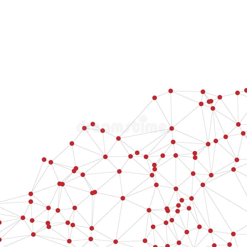 Abstrakt geometrisk nätbakgrund med sammankopplade svarta punkter och linjer minimalistisk polygonnätstruktur för sammankopplade s royaltyfri illustrationer