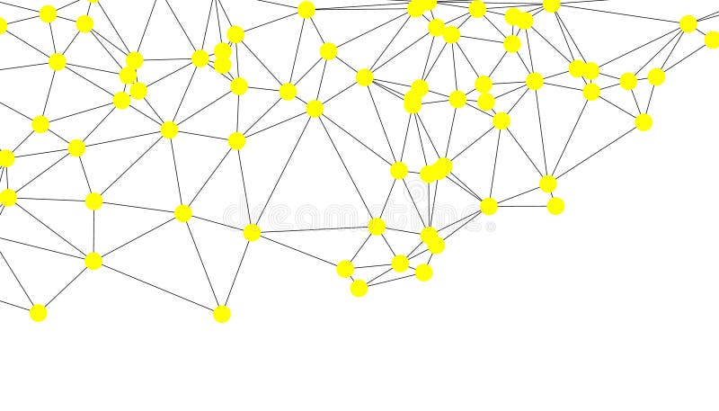 Abstrakt geometrisk nätbakgrund med sammankopplade svarta punkter och linjer minimalistisk polygonnätstruktur för sammankopplade s royaltyfri illustrationer