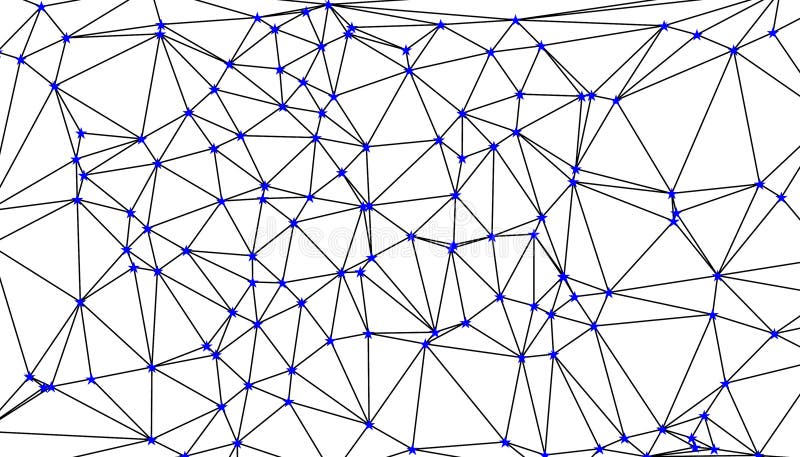 Abstrakt geometrisk nätbakgrund med sammankopplade svarta punkter och linjer minimalistisk polygonnätstruktur för sammankopplade s royaltyfri illustrationer