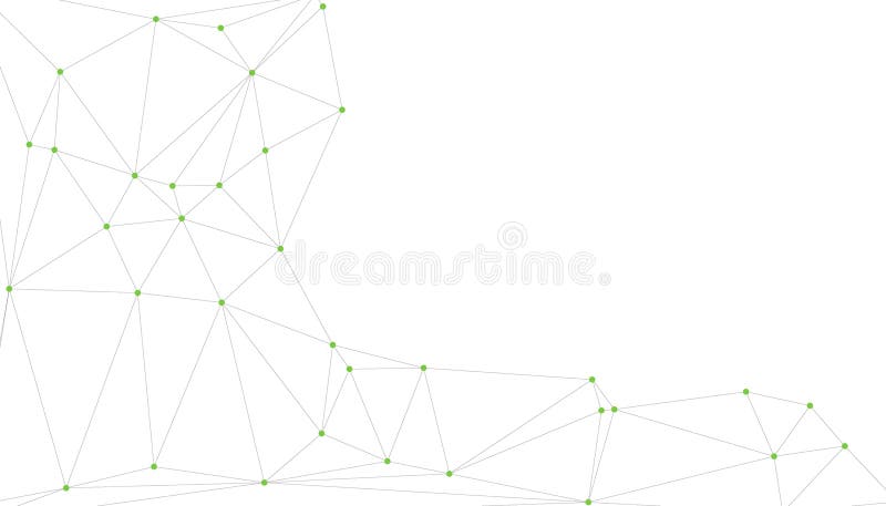 Abstrakt geometrisk nätbakgrund med sammankopplade svarta punkter och linjer minimalistisk polygonnätstruktur för sammankopplade s stock illustrationer