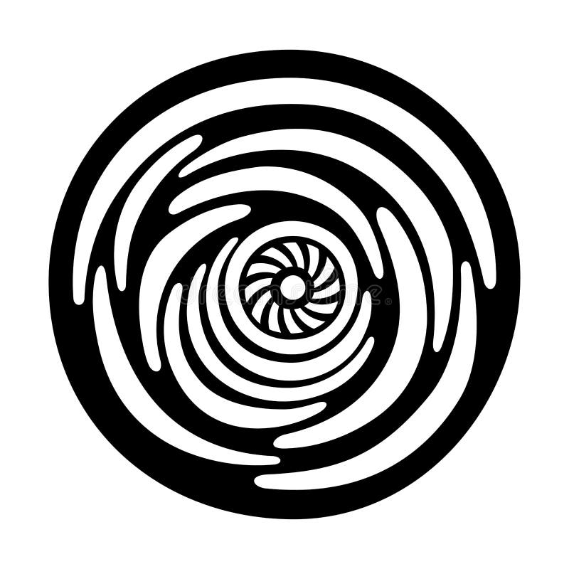 Abstrakt geometrisk symbol, isolerad på vit bakgrund stock illustrationer