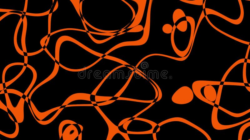 Abstrakt geometrisk, sömlös linjemönsterbakgrund. abstrakt orange stripes kaleidoscope loop. snabba psykodeliska, färgstarka linje stock illustrationer
