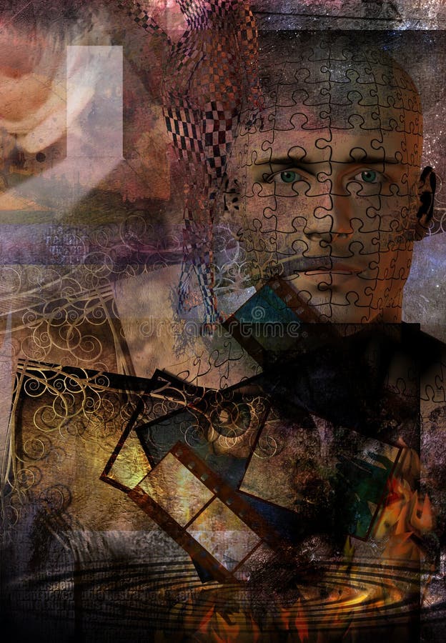 Abstrakt grunge royaltyfri illustrationer