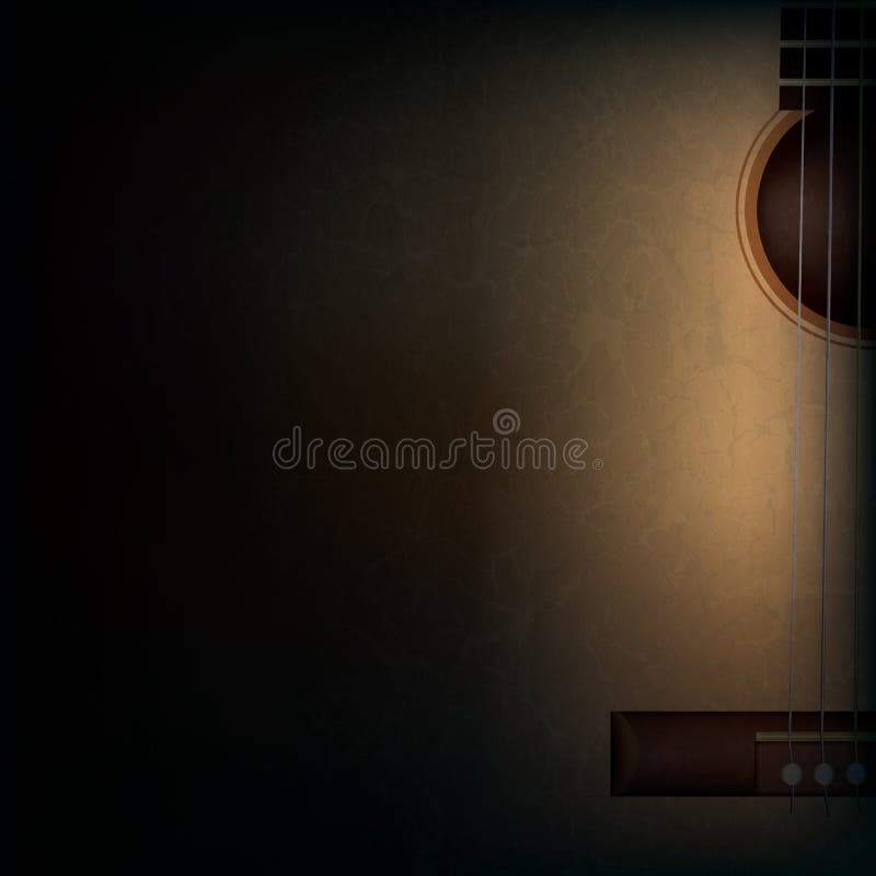Abstrakt grungemusikbakgrund med gitarren på bl vektor illustrationer Abstrakt grungemusikbakgrund med gitarren på bl vektor illustrationer