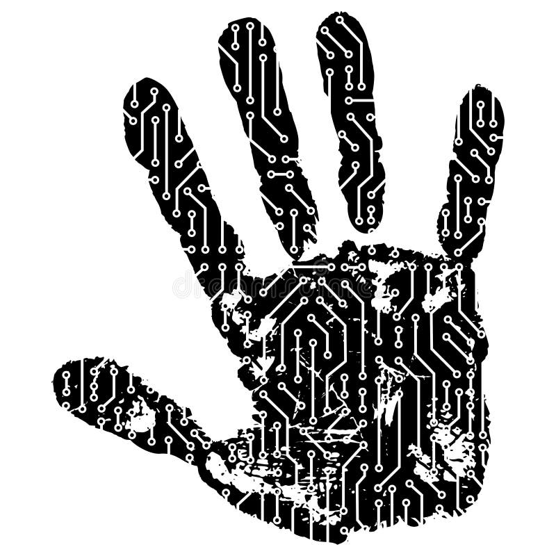 Abstrakt hand vektor illustrationer