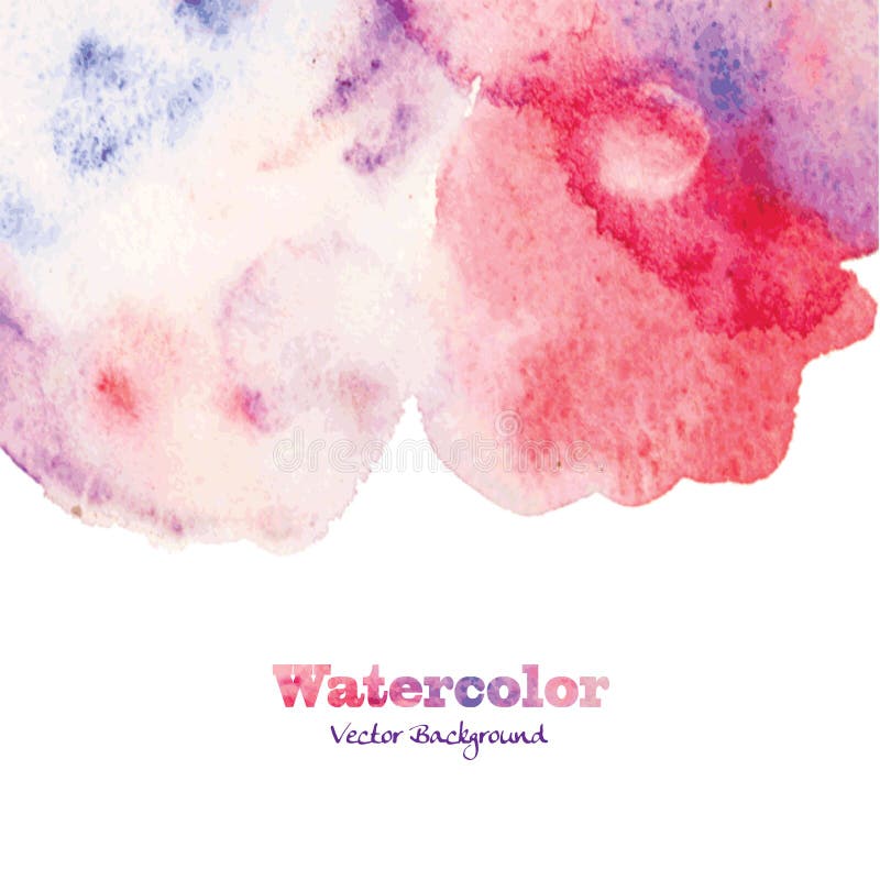 Abstrakt hand målad vattenfärgbakgrund stock illustrationer