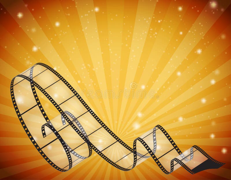 Abstrakt horisontalbakgrund med den retro filmremsan vektor illustrationer Abstrakt horisontalbakgrund med den retro filmremsan vektor illustrationer