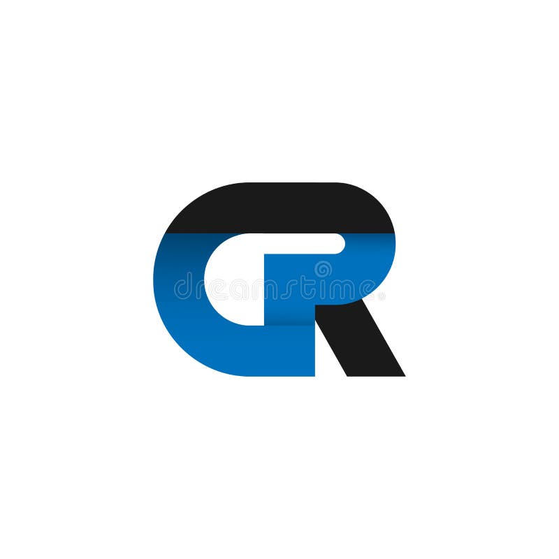 Abstrakt idé för design för bokstavsGR-logo