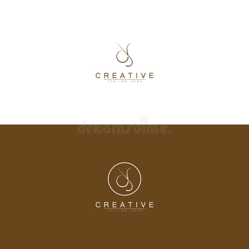 Abstrakt inledande brev JY YJ Modern Unik Logo Design Vector. stock illustrationer