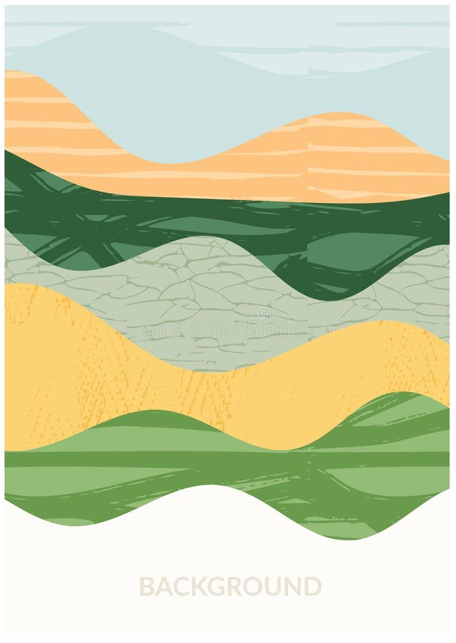 Abstrakt jordbruksfält eller jordbrukskortbakgrund. Vineydalen - mönster för landskapets ekologi vektor illustrationer