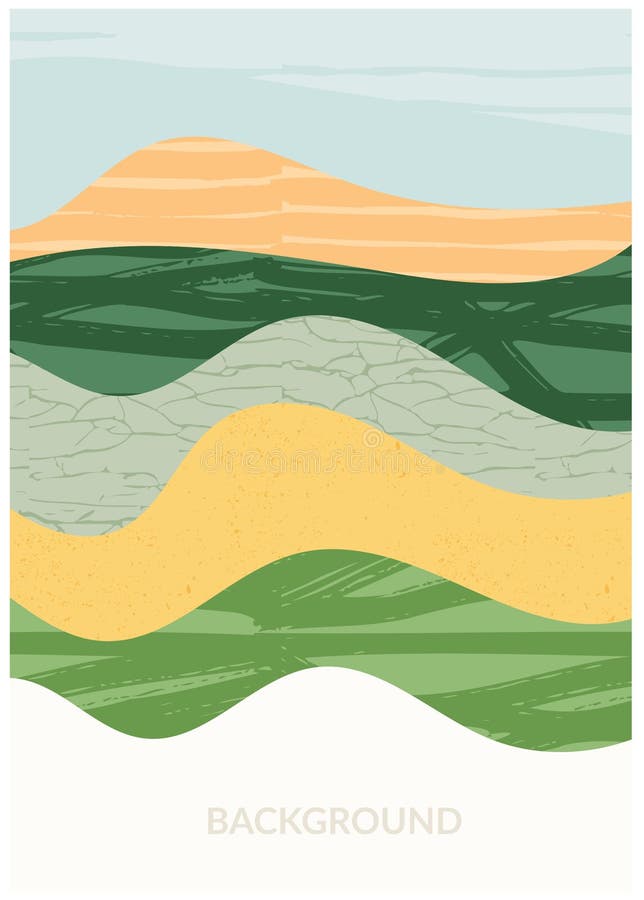 Abstrakt jordbruksfält eller jordbrukskortbakgrund. Vineydalen - mönster för landskapets ekologi vektor illustrationer