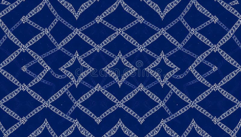 Abstrakt kedjemönstergeometrisk textildesign Stoft Photo Generative AI vektor illustrationer