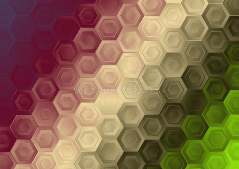 Abstrakt ljusgrön och gul övertoningsgeometrisk hexagonmönsterbakgrund