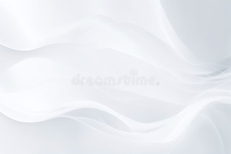 Abstrakt ljusvit grå minimalistisk vågformad bakgrund med flytande vätska stock illustrationer