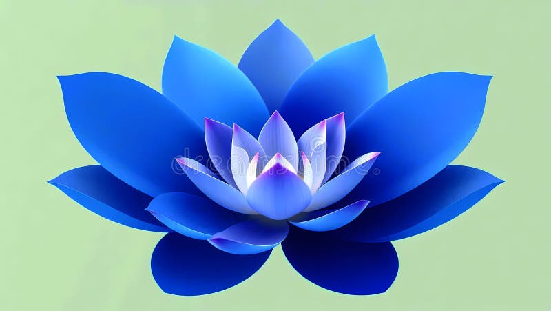 Abstrakt Lotus Flower för psykisk hälsa och spädhet vektor illustrationer