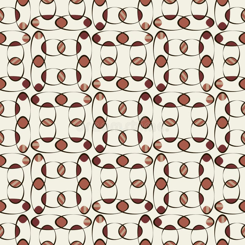 Abstrakt modell av kulöra ovals royaltyfri illustrationer Abstrakt modell av kulöra ovals royaltyfri illustrationer
