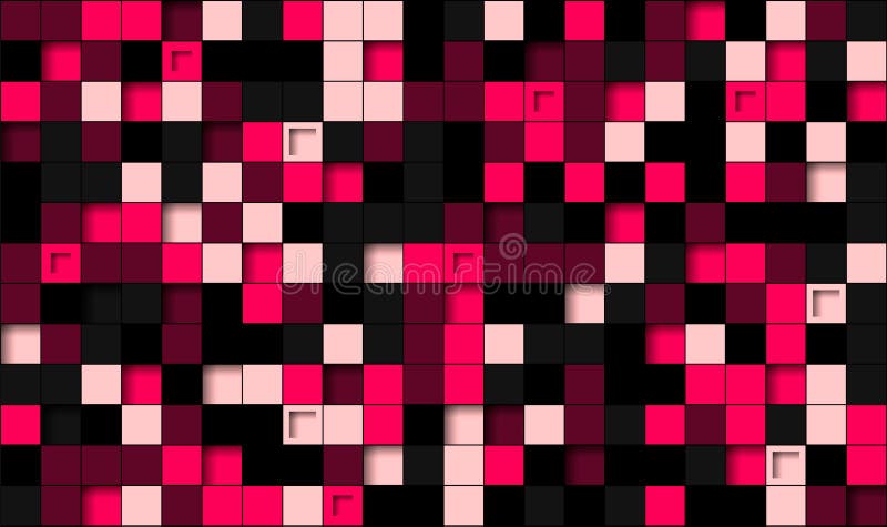 Abstrakt mosaik pixelbakgrund, färgfyllda fyrkanter Vector vektor illustrationer Abstrakt mosaik pixelbakgrund, färgfyllda fyrkanter Vector vektor illustrationer