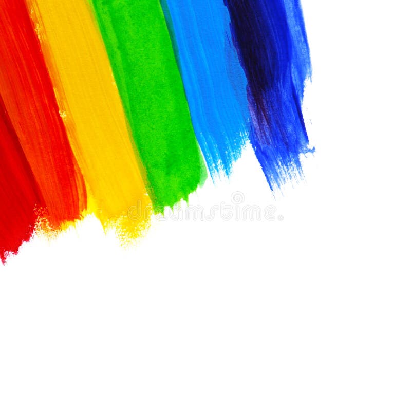 Abstract acrylic hand painted background. Watercolor rainbow flag. Symbol of lgbt, peace and pride. Rainbow backdrop from strips for design flyer, brochure, web banner. Abstract acrylic hand painted background. Watercolor rainbow flag. Symbol of lgbt, peace and pride. Rainbow backdrop from strips for design flyer, brochure, web banner.