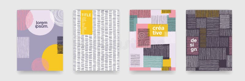 Abstrakt rolig textur för färgmodelltecknad film för geometrisk bakgrund för klotter Vektortrendform för design för broschyrräkni vektor illustrationer