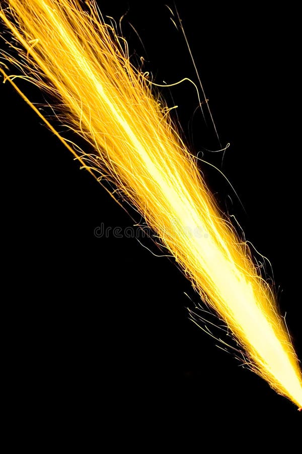 Abstract yellow sparks of light with black background, abstract series. Abstract yellow sparks of light with black background, abstract series
