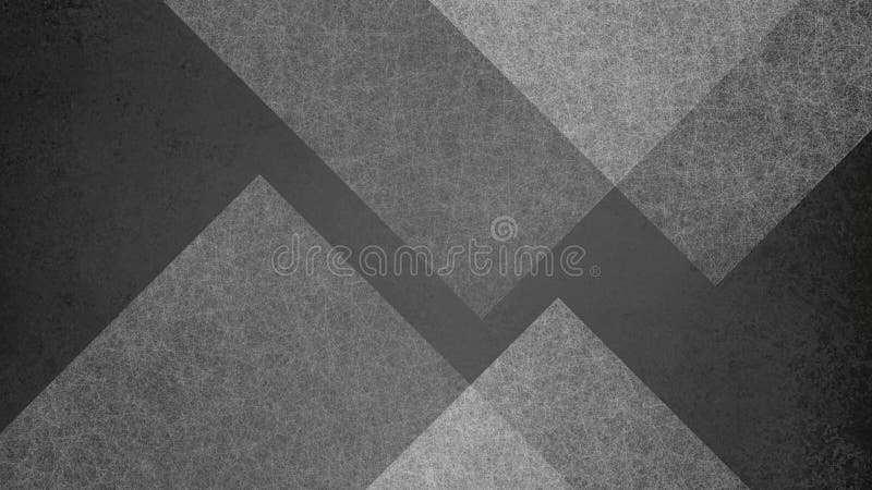 Abstrakt svart och vit bakgrund med stor geometrisk triangel och diamantmönster Elegant mörkgrå färg royaltyfri illustrationer