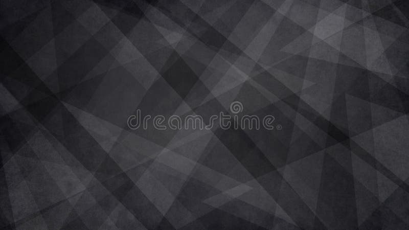 Abstrakt svartvit bakgrund med den slumpmässiga geometriska triangelmodellen Elegant mörkt - grå färg vektor illustrationer
