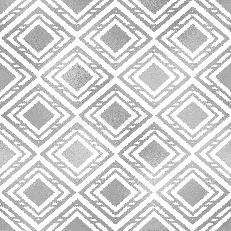 Abstrakt, sömlöst silvermönster. upprepad elegant etnisk bakgrund. upprepande av vacker silvertextur med folieeffekt. modern fotografering för bildbyråer