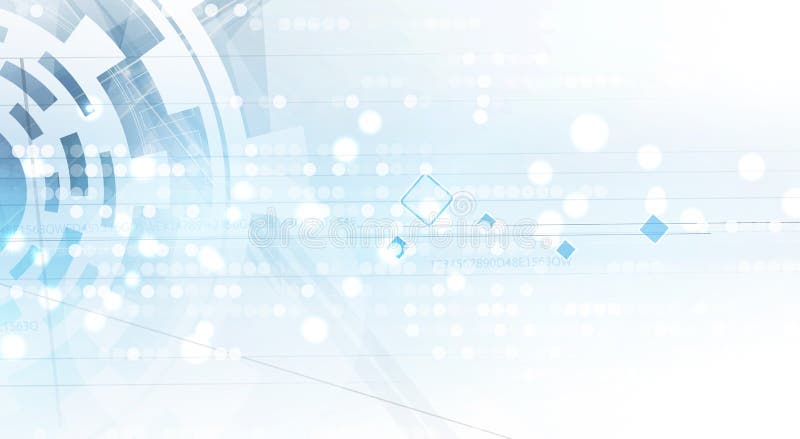 Abstrakt teknologibakgrundsaffär & utvecklingsriktning stock illustrationer