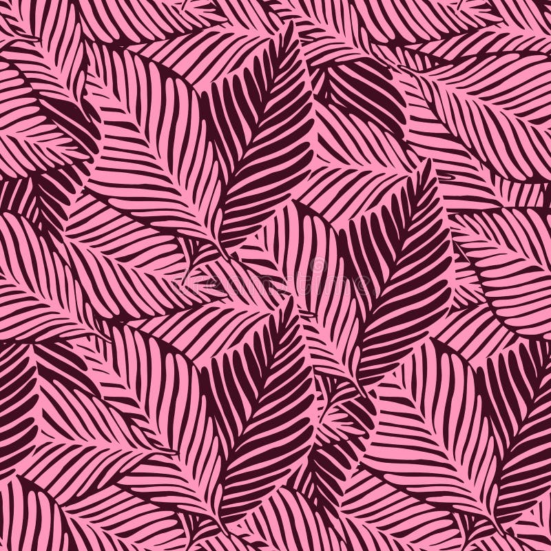 Abstrakt tropisk modell, s?ml?s blom- bakgrund f?r palmblad royaltyfri illustrationer Abstrakt tropisk modell, s?ml?s blom- bakgrund f?r palmblad royaltyfri illustrationer