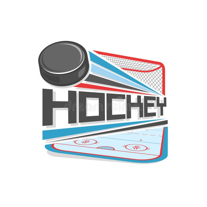 Abstrakt vektorillustration för logo av ishockey royaltyfri illustrationer Abstrakt vektorillustration för logo av ishockey royaltyfri illustrationer
