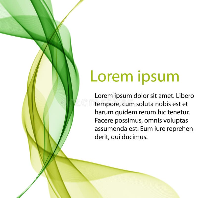 Abstrakt vit bakgrund med gröna linjer i form av vågor stock illustrationer Abstrakt vit bakgrund med gröna linjer i form av vågor stock illustrationer