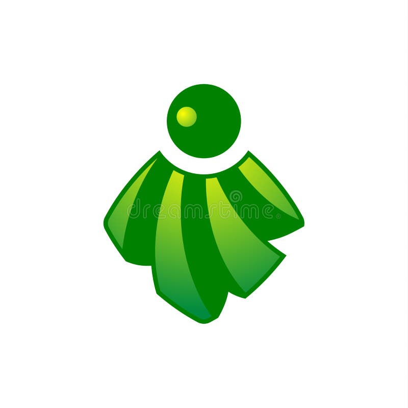Abstrakt zielona ikona Słońca i promieni wektoru logo ilustracji Abstrakt zielona ikona Słońca i promieni wektoru logo ilustracji