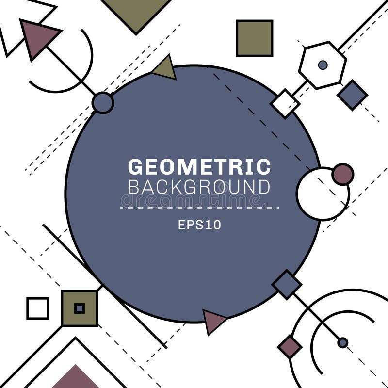 Abstrakta blåa och gråa geometriska och strecklinjer sammansättning på vit bakgrund med utrymme för text Cirklar fyrkanter, trian stock illustrationer Abstrakta blåa och gråa geometriska och strecklinjer sammansättning på vit bakgrund med utrymme för text Cirklar fyrkanter, trian stock illustrationer