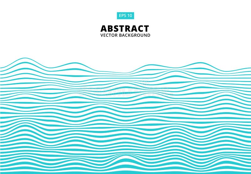 Abstract blue lines wave, Wavy stripes pattern, Rough surface, Vector Illustration. Abstract blue lines wave, Wavy stripes pattern, Rough surface, Vector Illustration