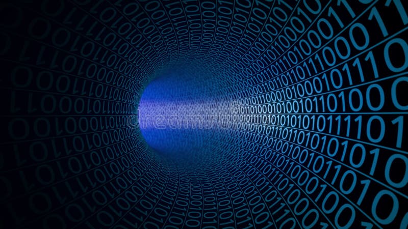 Abstrakta blått gräver gjort med noll och en hög bakgrund - tech It överföring för binära data, digitala teknologier stock illustrationer Abstrakta blått gräver gjort med noll och en hög bakgrund - tech It överföring för binära data, digitala teknologier stock illustrationer