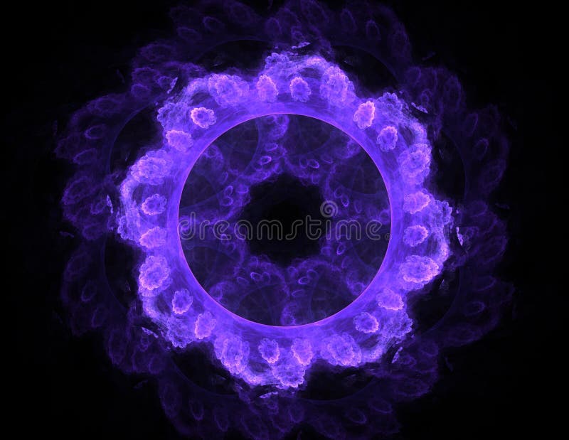 Abstrakta fractalmodeller och former Digital konstverk för idérik grafisk design Symmetrisk fractalsymbol på bakgrund royaltyfri illustrationer