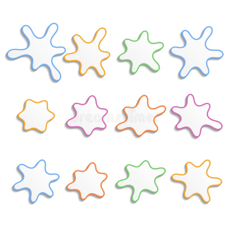 Abstrakta färgfläckar stock illustrationer