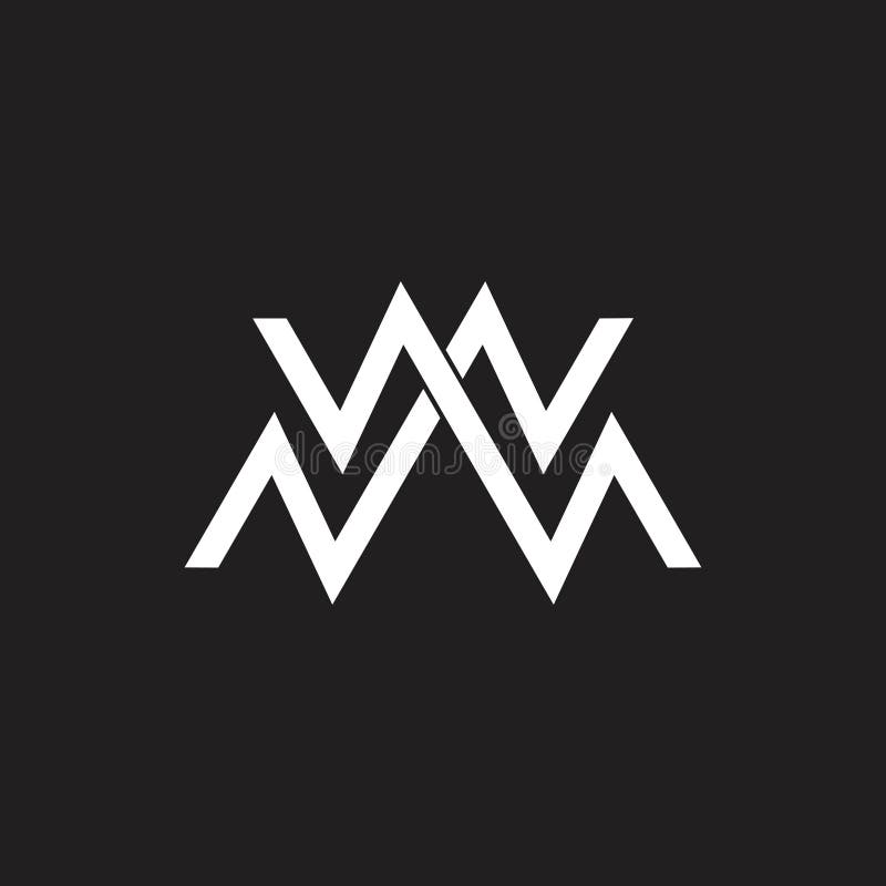 Abstrakta m listowej zieleni logo halny wektor ilustracji Abstrakta m listowej zieleni logo halny wektor ilustracji