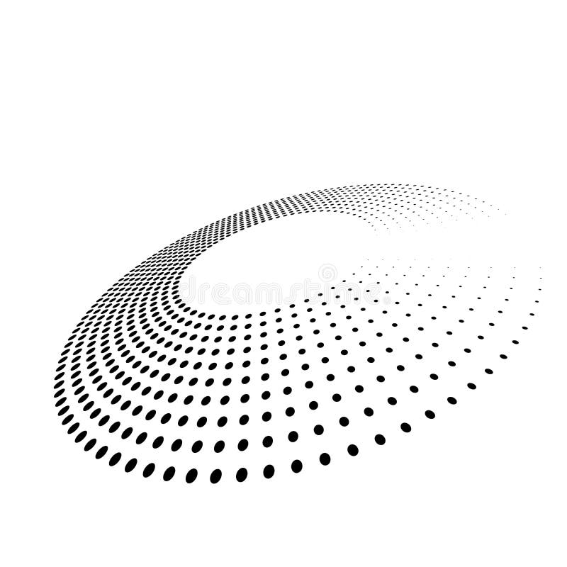 Abstrakta pierścionek czarne kropki Halftone skutek z gradientem Nowożytnego projekta wektoru tło royalty ilustracja Abstrakta pierścionek czarne kropki Halftone skutek z gradientem Nowożytnego projekta wektoru tło royalty ilustracja