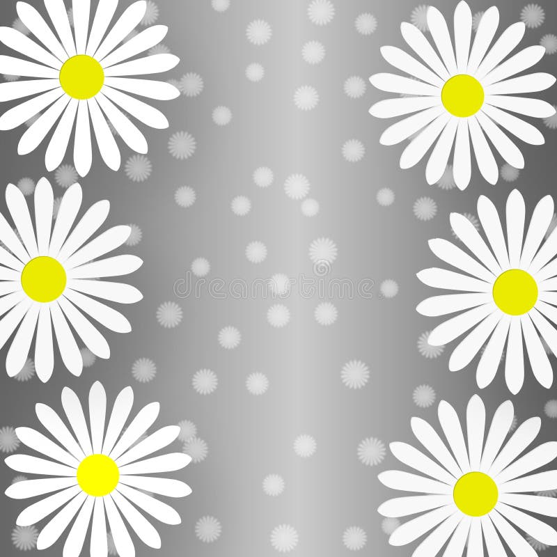 Abstrakta vita tusenskönor i Gradated Gray Background royaltyfri illustrationer