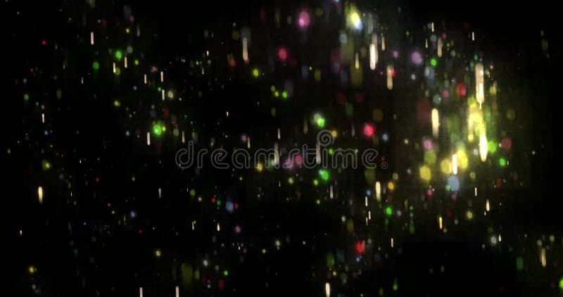 Abstrakte Animation Video Hintergrund von farbigen Lichtpunkten mit Bokkeh-Effekt