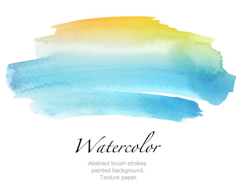 Abstrakte Aquarellbürstenanschläge malten Hintergrund Beschaffenheits-PA stockbild