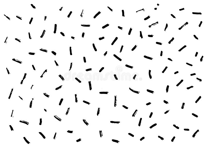 Abstrakte Bindestrich Vektor Muster Memphis Stil Hintergrund mit kleinen Bindestrichen Retro schwarz und weiß Textur. Bindestriche lizenzfreie abbildung