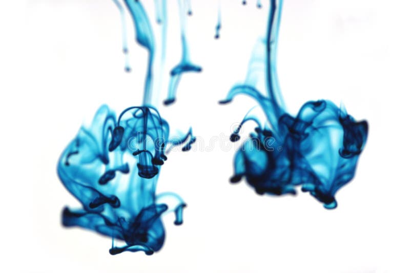 Abstrakte blaue Flüssigkeit stockfoto