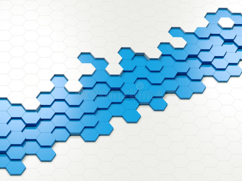 Abstrakte bunte Hexagone stock abbildung Abstrakte bunte Hexagone stock abbildung