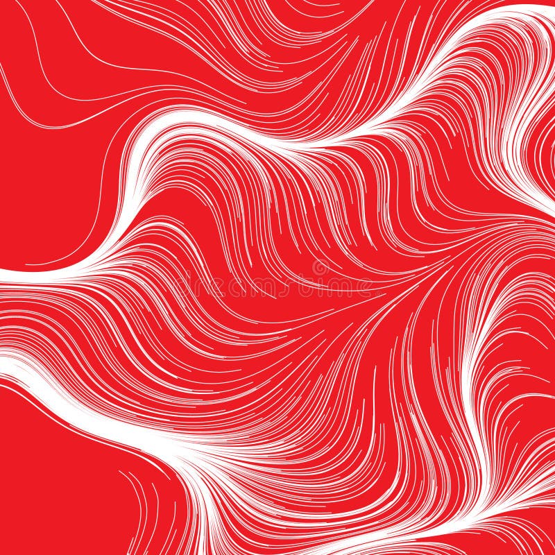 Abstrakte bunten Rendering von zufälligen welligen kurvigen Writhe Linien Design Element Serie stock abbildung