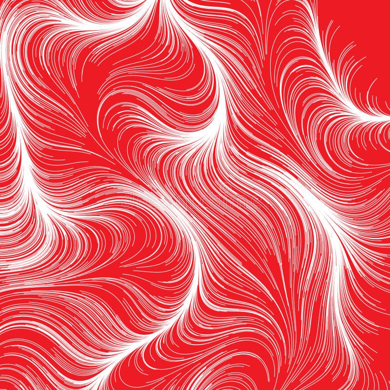 Abstrakte bunten Rendering von zufälligen welligen kurvigen Writhe Linien Design Element Serie lizenzfreie abbildung
